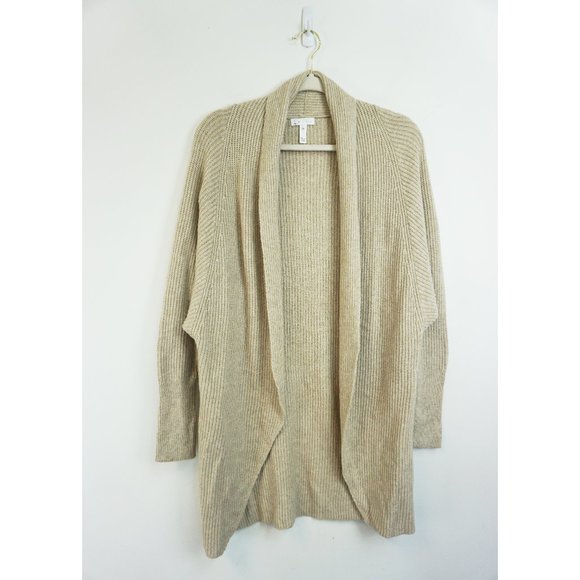 NEW Leith Dolman Sleeve Long Cardigan Oatmeal XS - Picture 4 of 9